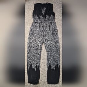 Twelfth Street by Cynthia Vincent Black and Gray Wide Leg Pants